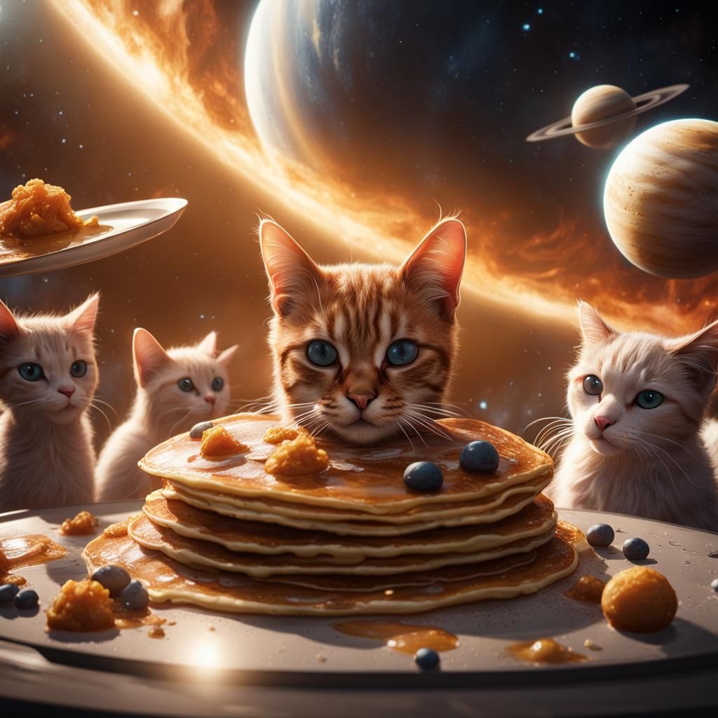 Cats Eating Pancakes in the Solar System