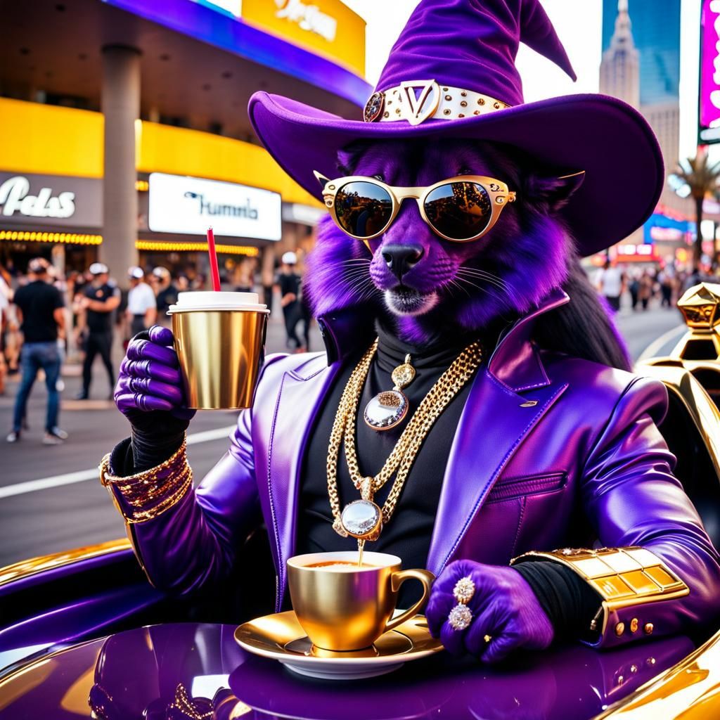 Leopard Races on Las Vegas Strip