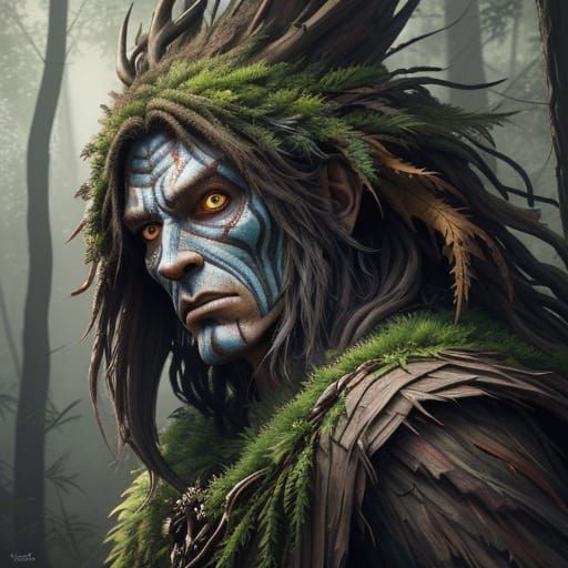 Hyperrealistic Tree Creature Concept Art