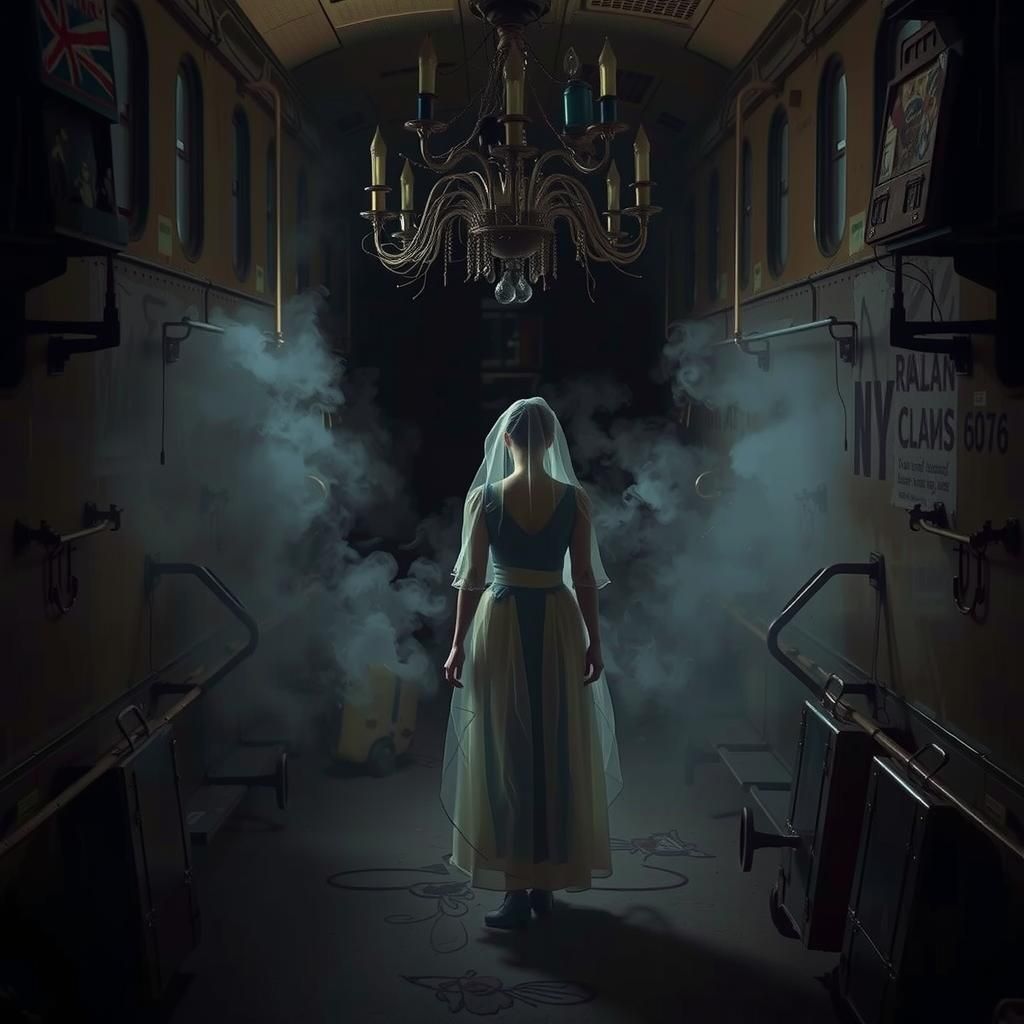 Smoky Apparition in Abandoned Saint-Petersburg Railway Car