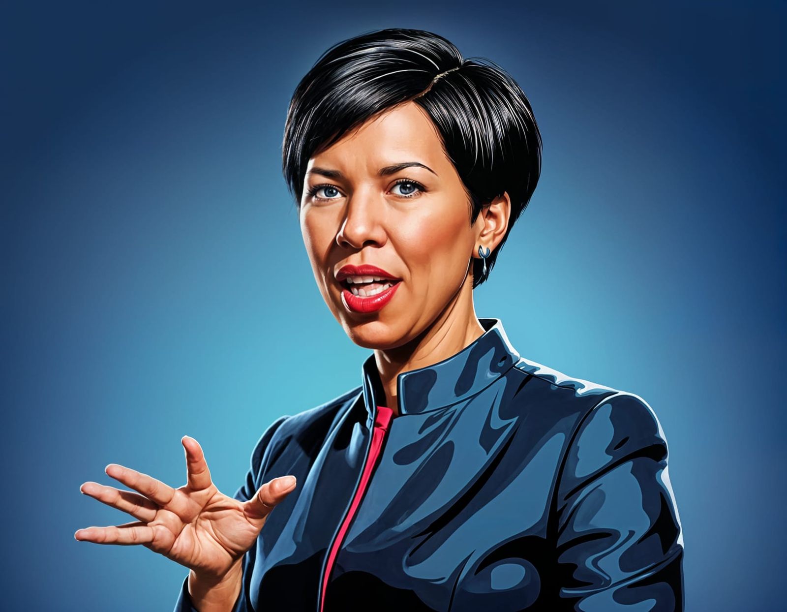 Political Cartoon Caricature of Muriel Bowser