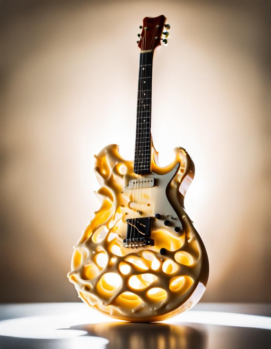 Mayonnaise Guitar: Professional Photography with Bokeh