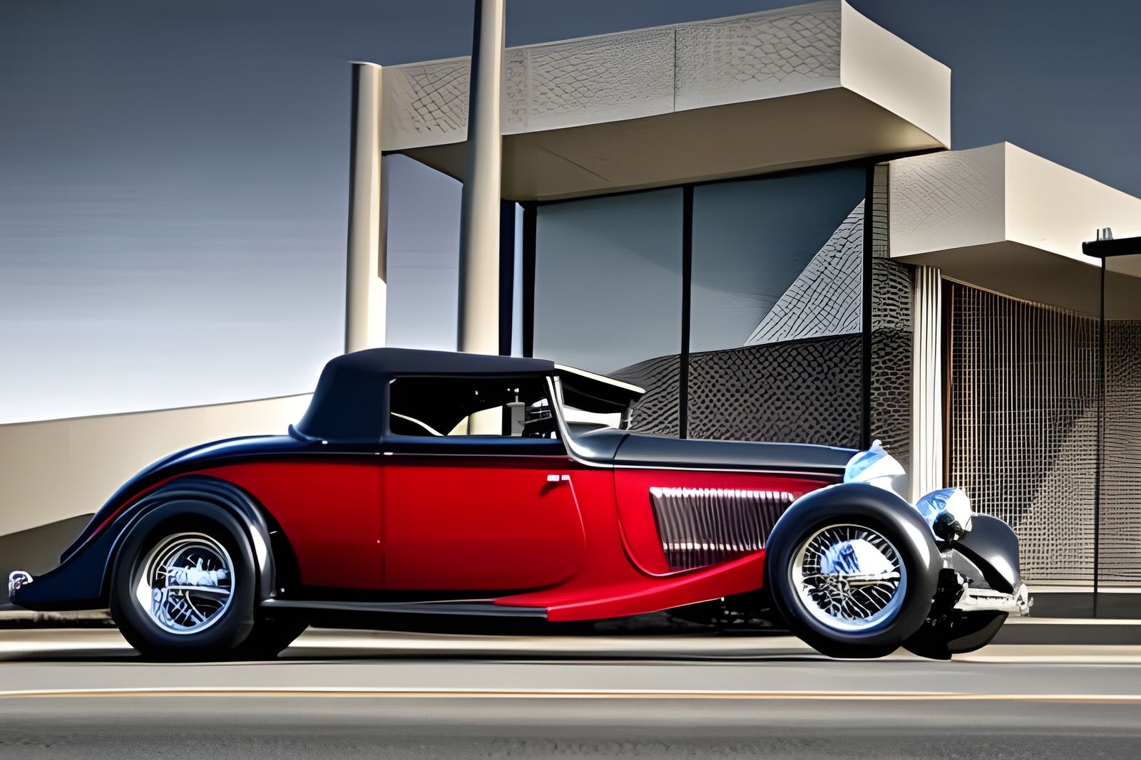 1937 Ford V-8 Hot Rod Races in 1930s Los Angeles