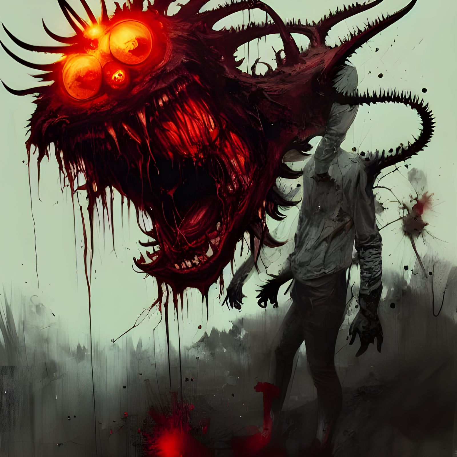 Terrifying Hunger Devil Speedpaint Art