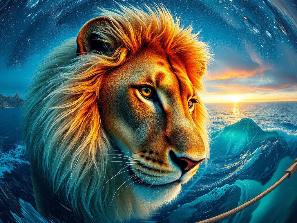 Hardy Physique Portrait in Leonid Afremov Style