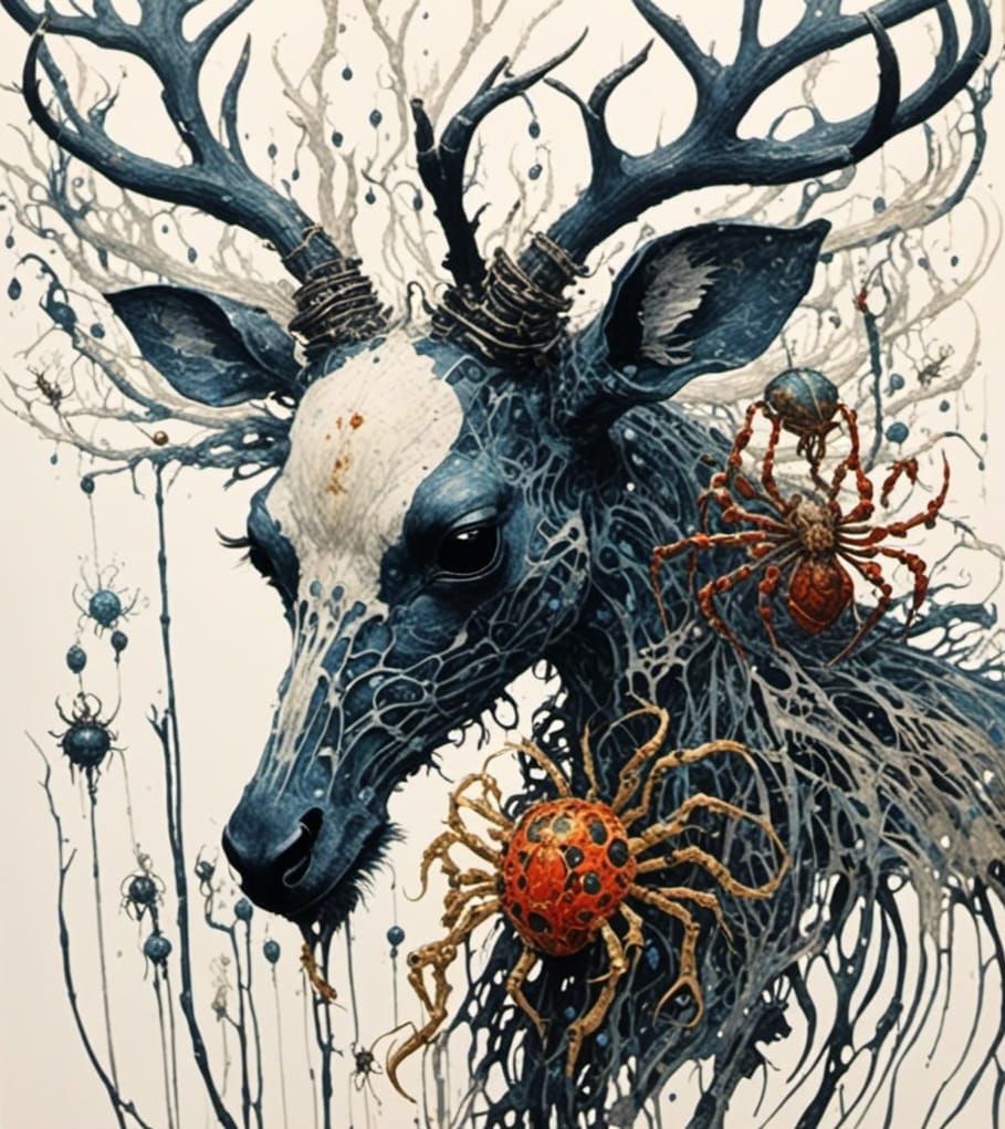 Kinetic Pointillism Image