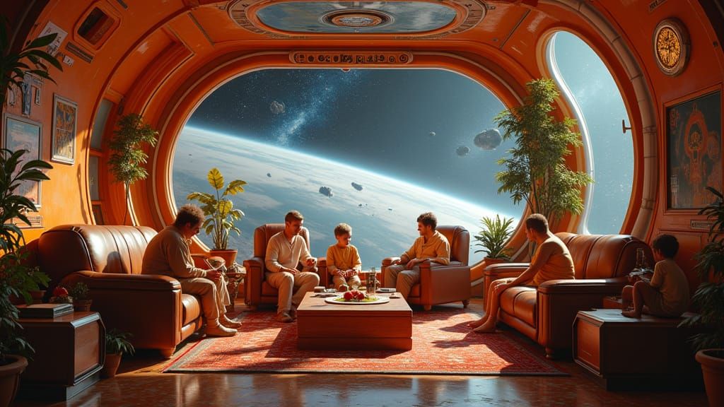 Fruit-Punk Platypus Starship Embarks on Cosmic Adventure