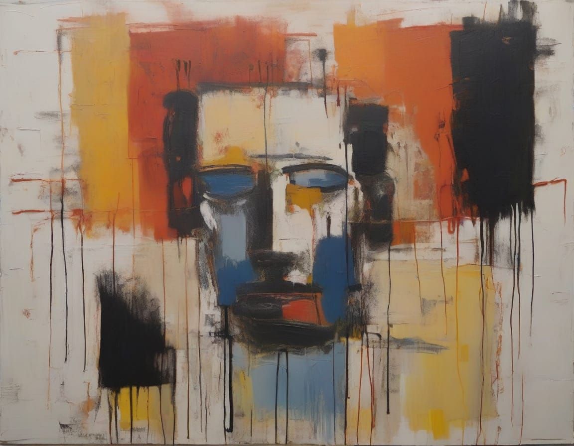 Fading Form in Film Noir Oil Painting