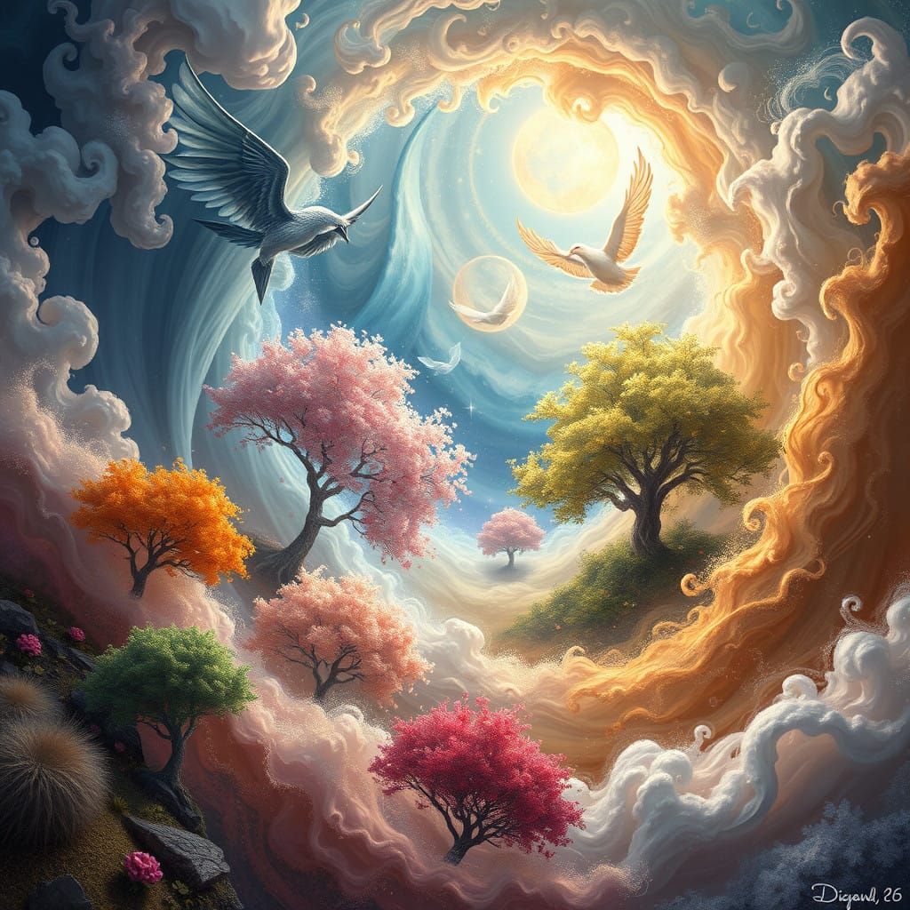 Four Seasons Unite in a Whimsical Dreamworld