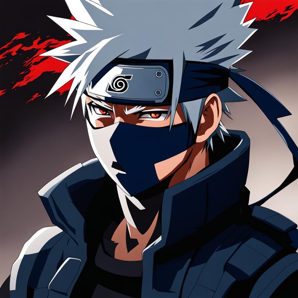 Kakashi in Anime Key Visual Style