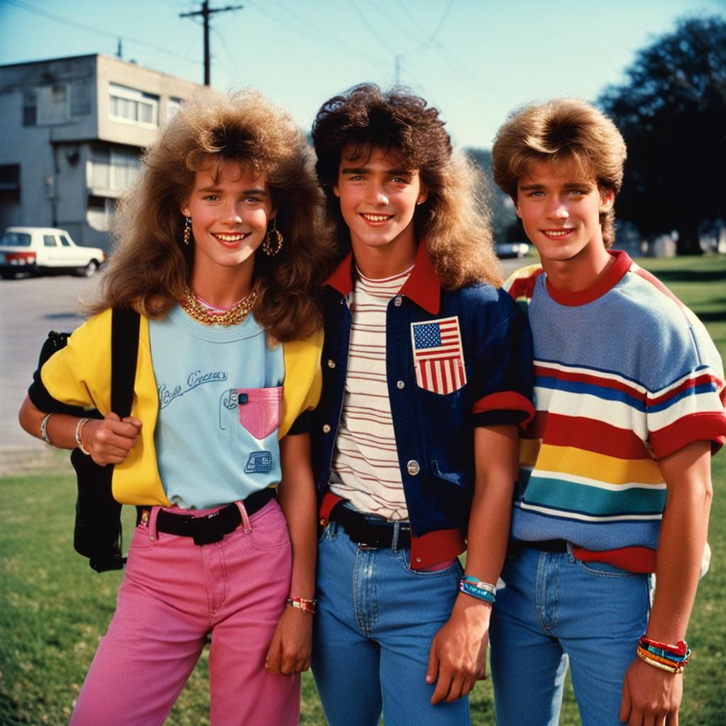 80s Teen Friends from the USA