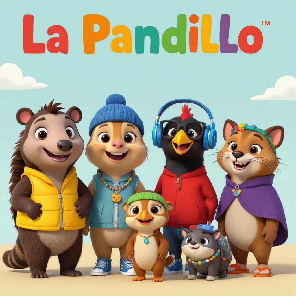 Friendly Baby Animals in Minimalist 3D Style