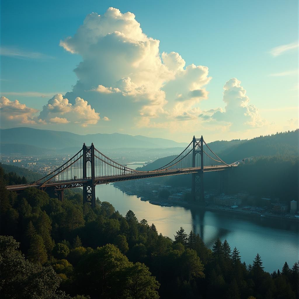 Fremont Bridge Flyover, Portland Oregon