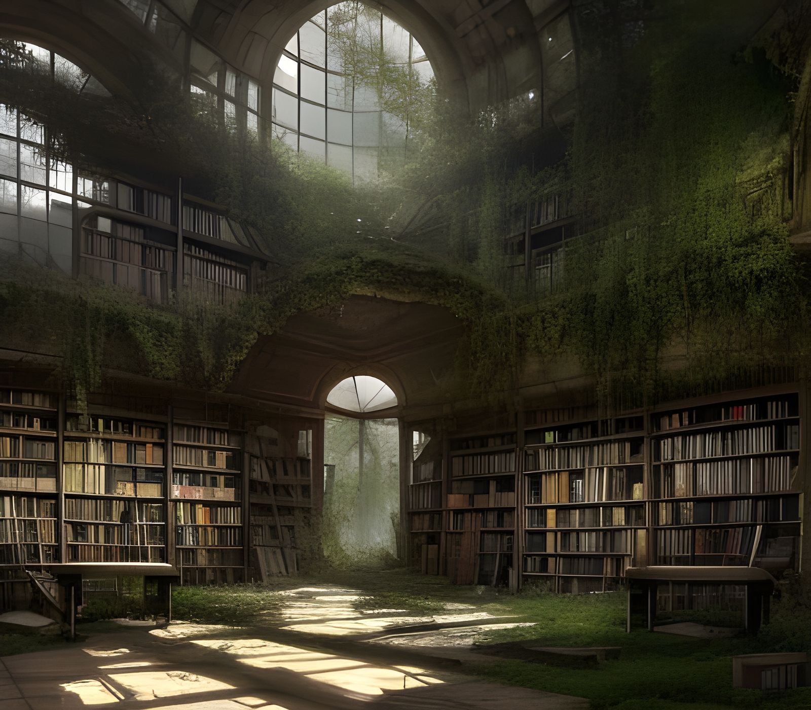 Abandoned library