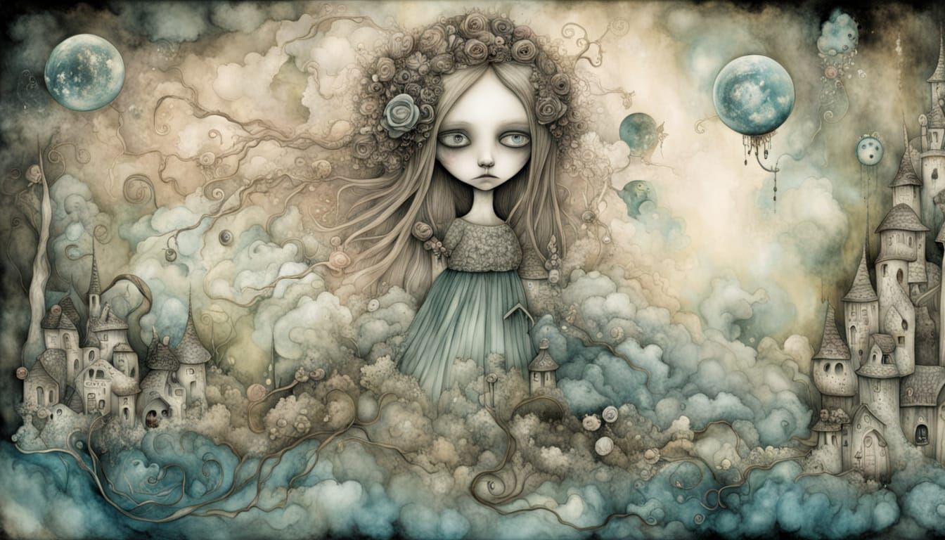 Surreal Dreamscape of Truth and Deception