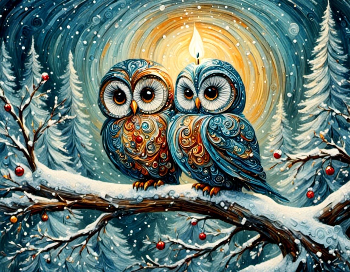 winter owls