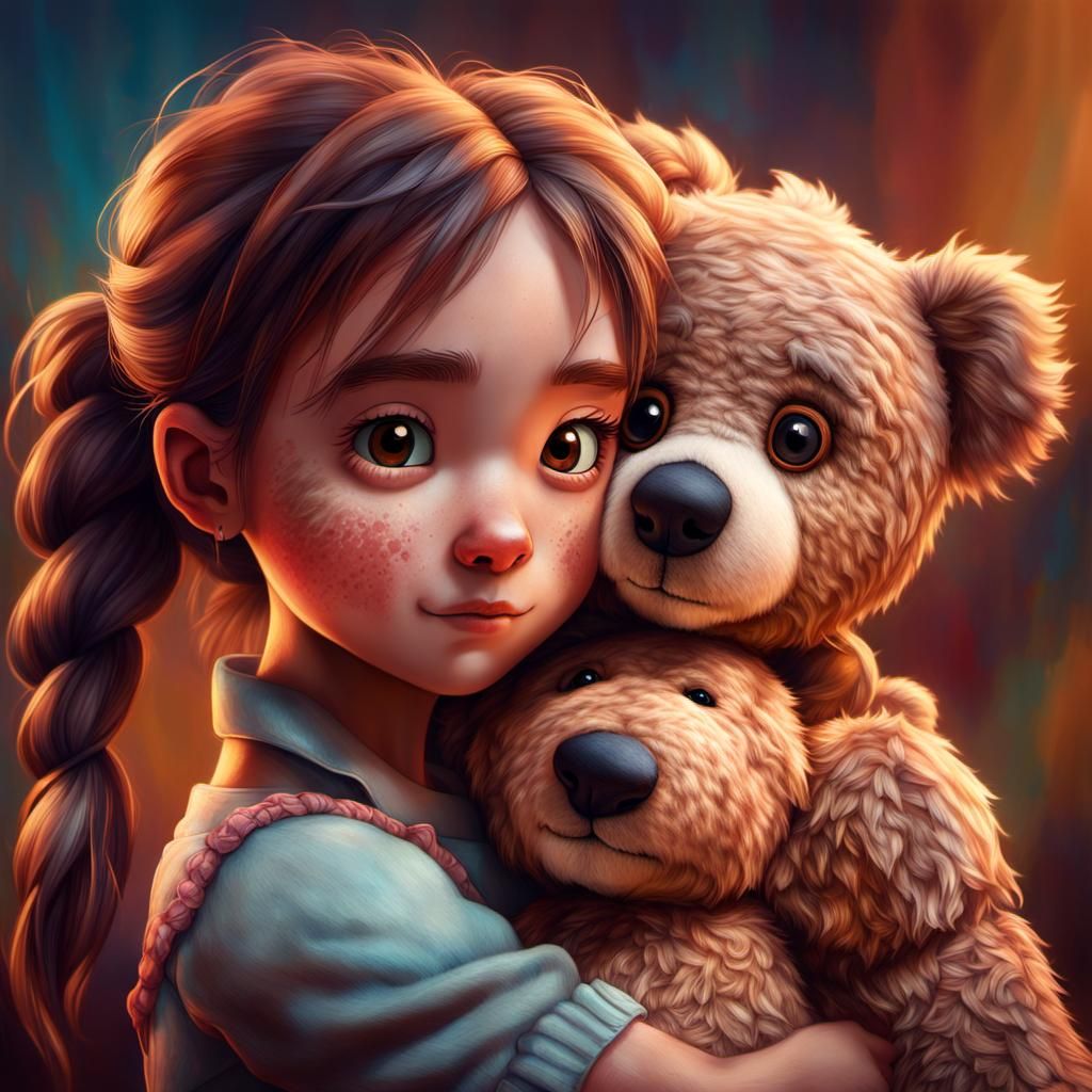 A girl and her Favorite Toys