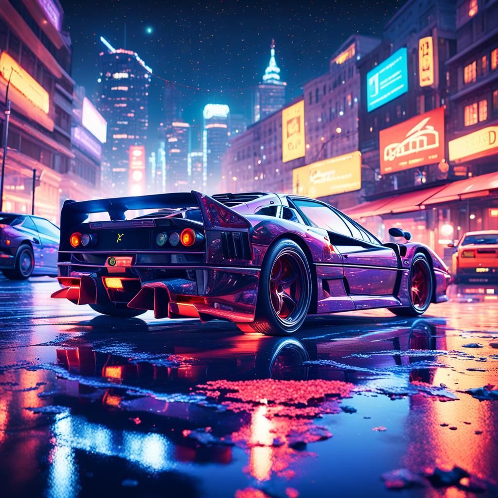 Cyberpunk Ferrari F40