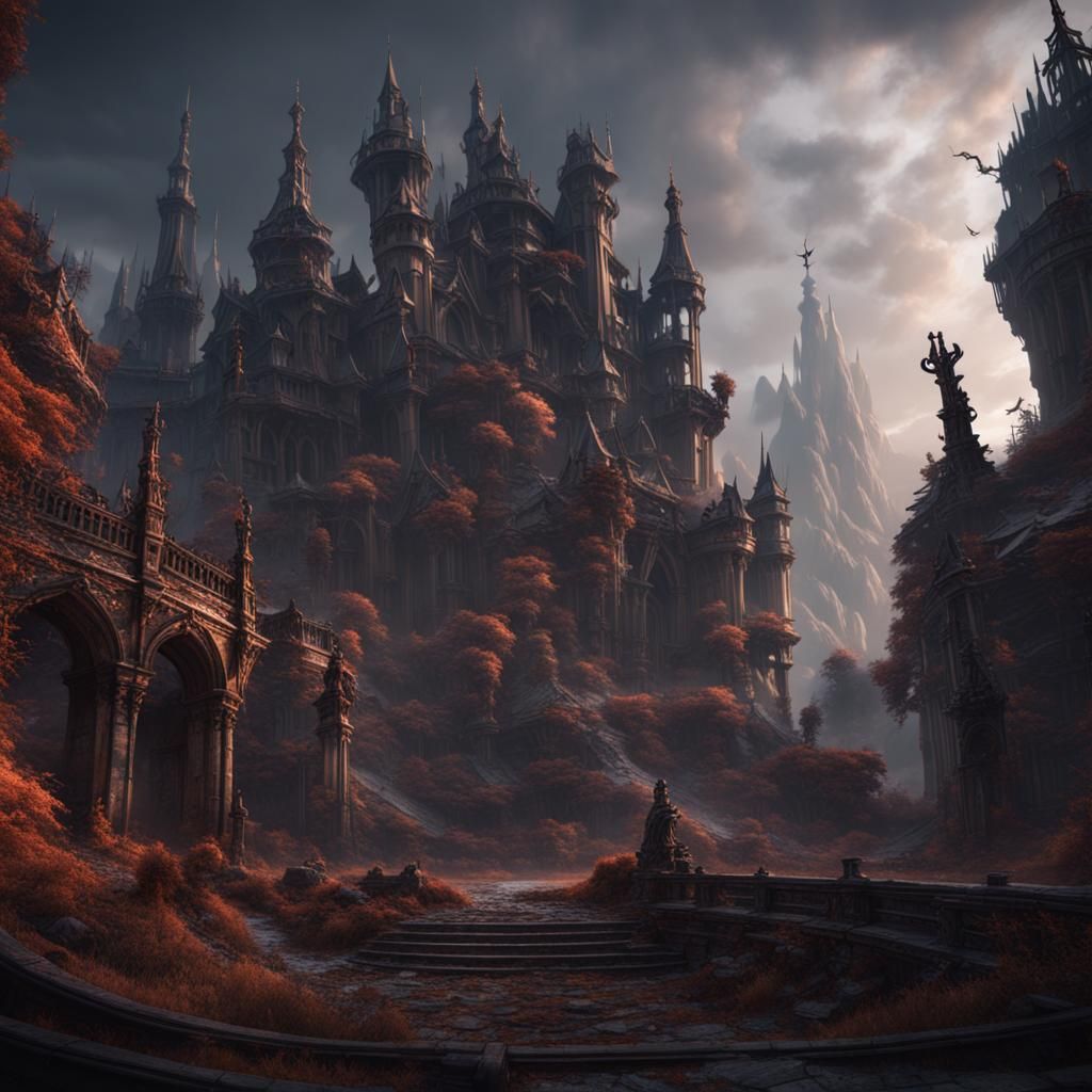 Detailed Matte Painting of Evil Entity