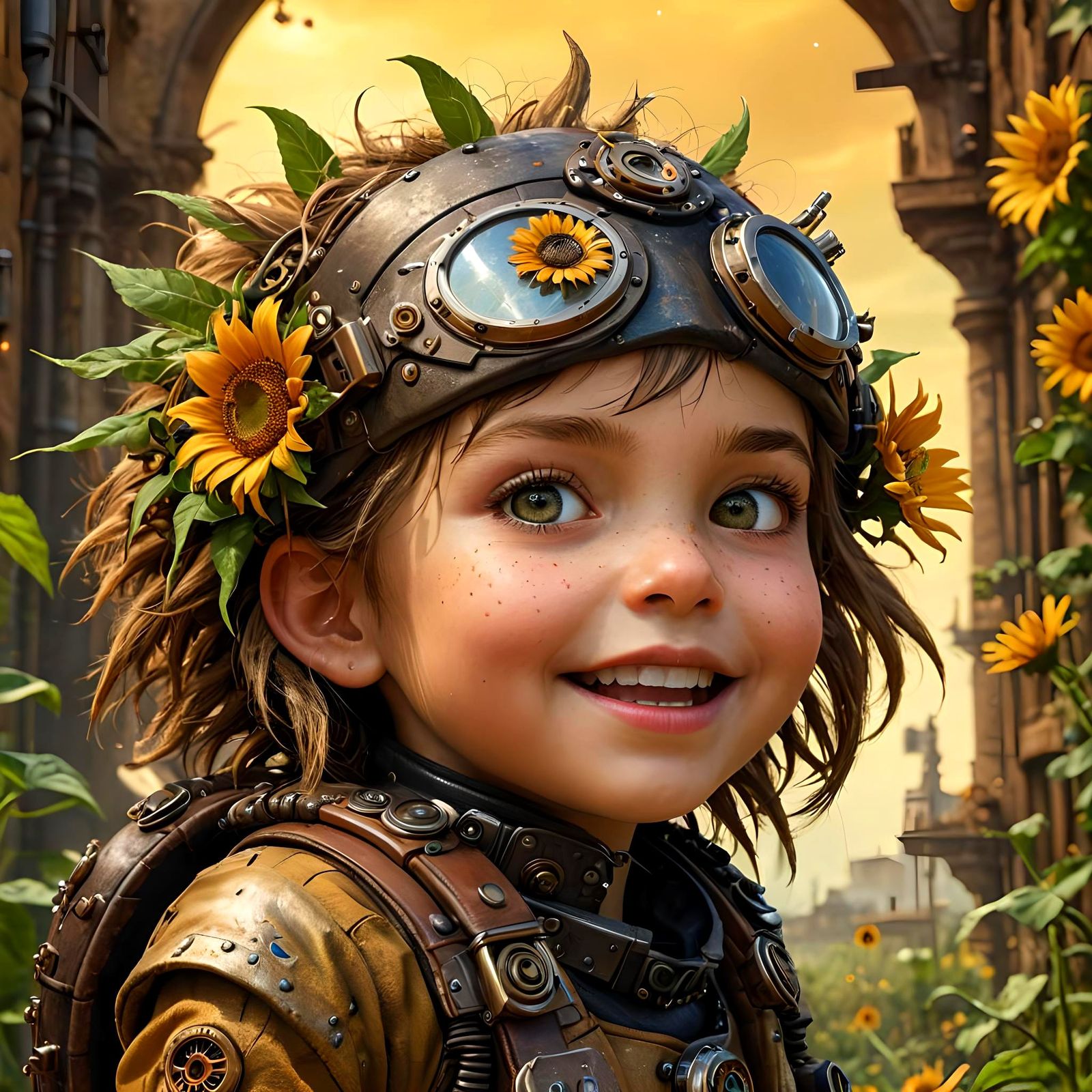 Biopunk Kids in Post-Civilization Garden