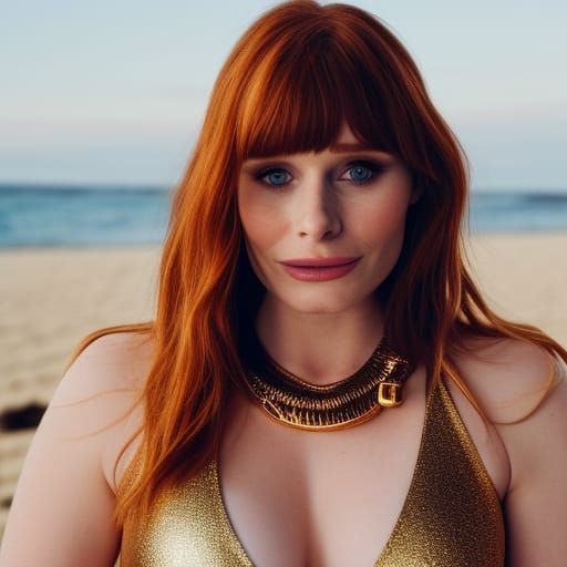 Bryce Dallas Howard in Bikini at the Beach