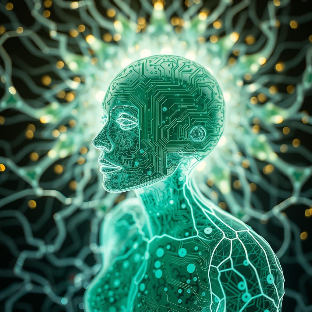 Ghostly Mycelium Hologram in Anamorphic Photography