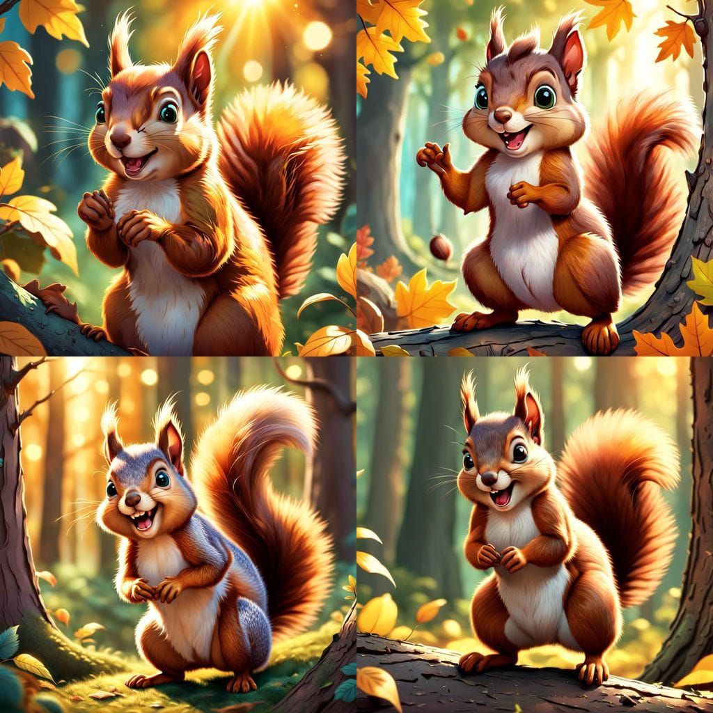Squirrel Prank: An AI Interpretation