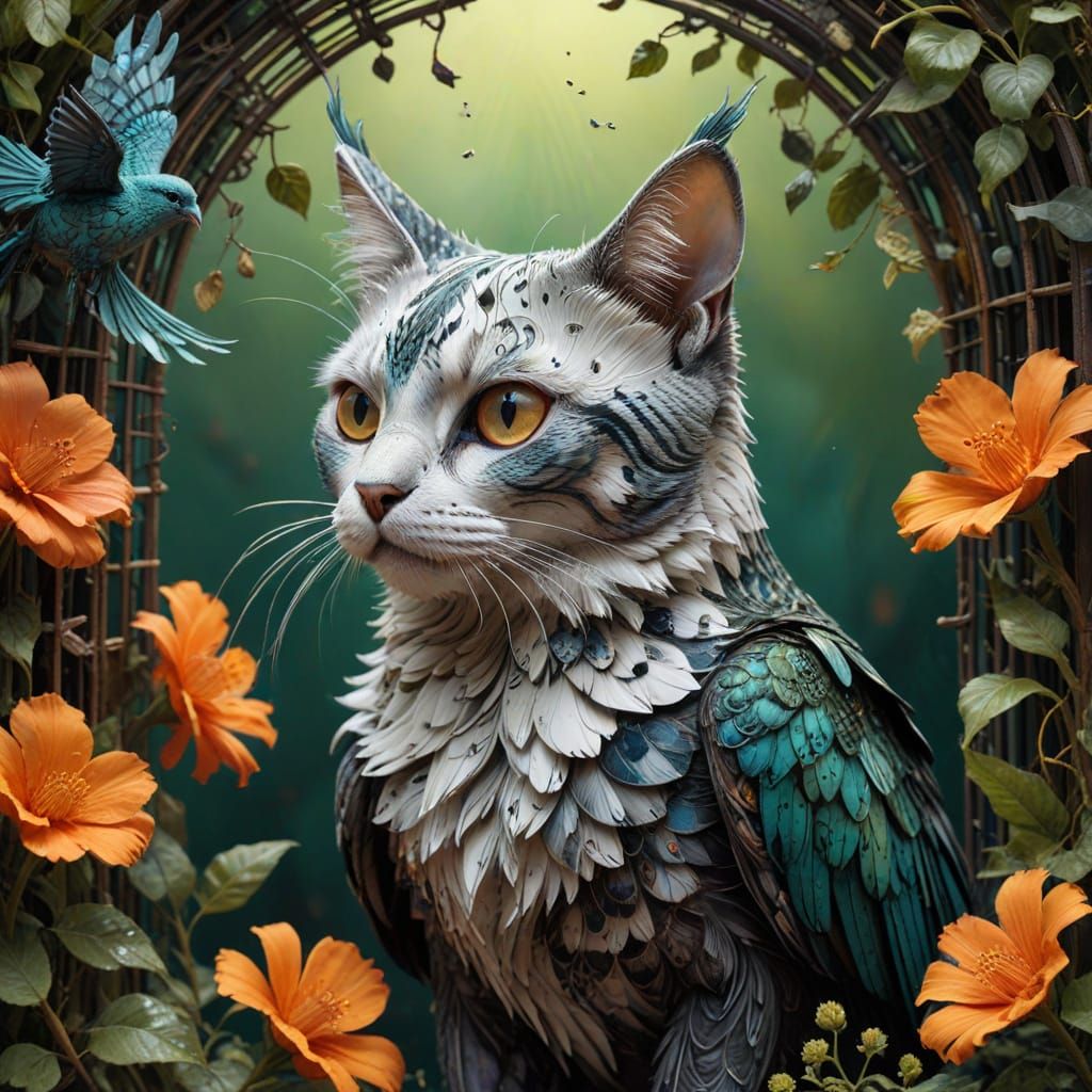 What do you call a cat mixed with a bird?
A purr-gull! (Or m...