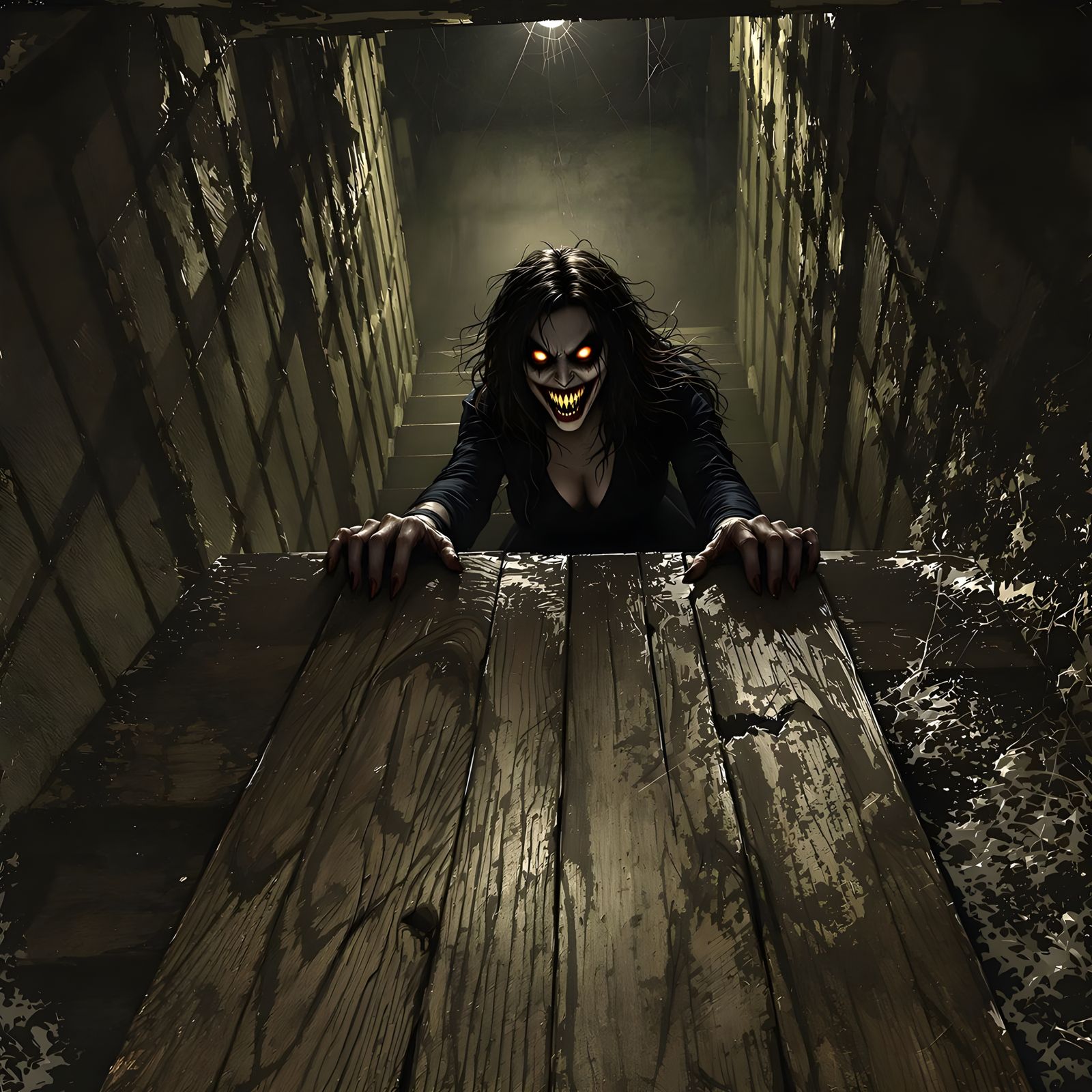 Wife Traps Husband in Basement with Cackling Scorn