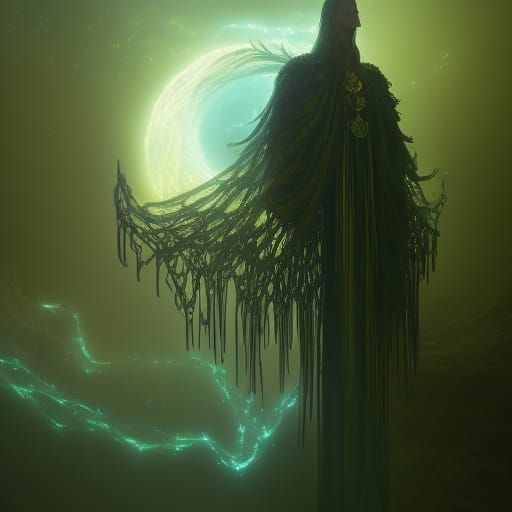 Dark Fantasy Caduceus Throne Meeting in 8K