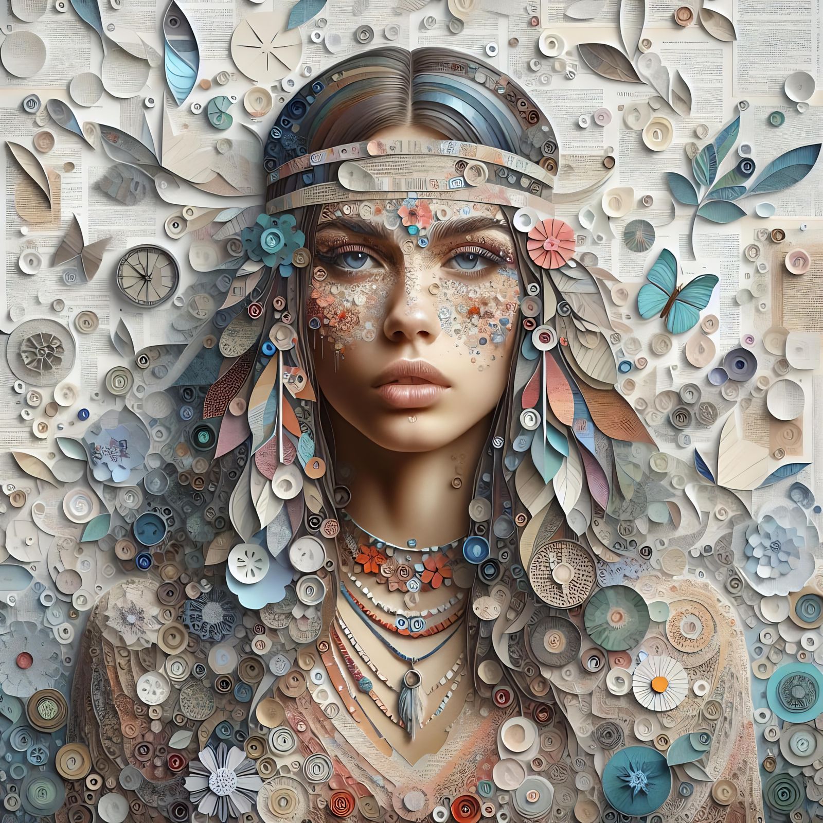 Collage Art Portrait (VI)