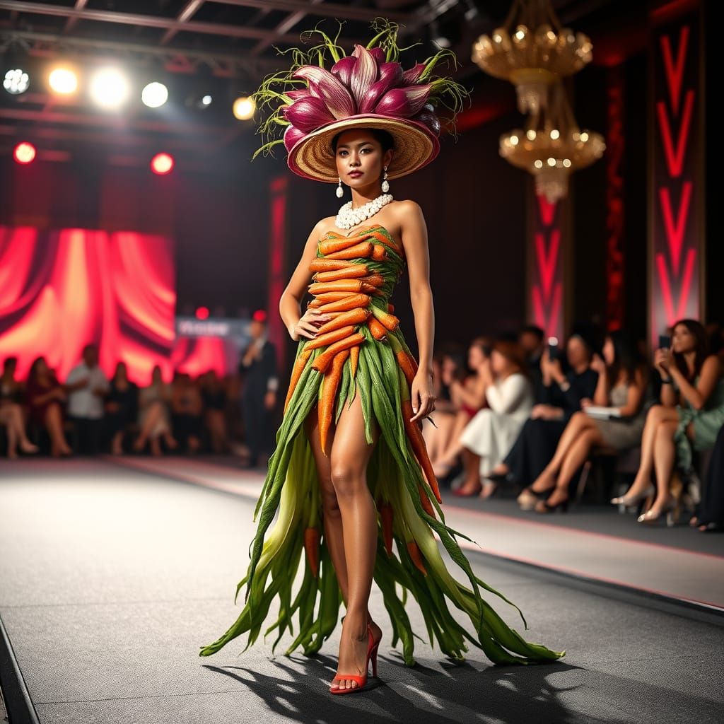 "a full-body illustration of an elegant fashionista model dr...