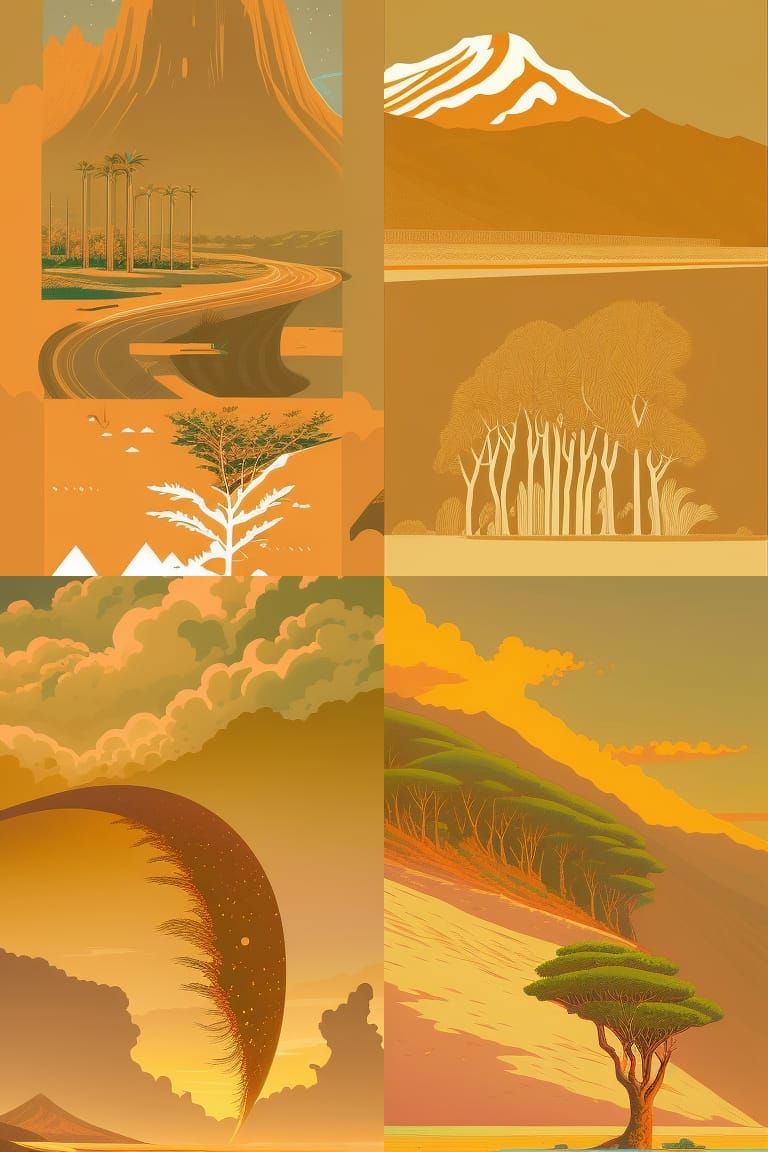 Lush Reunion Island Landscape: Digital Art