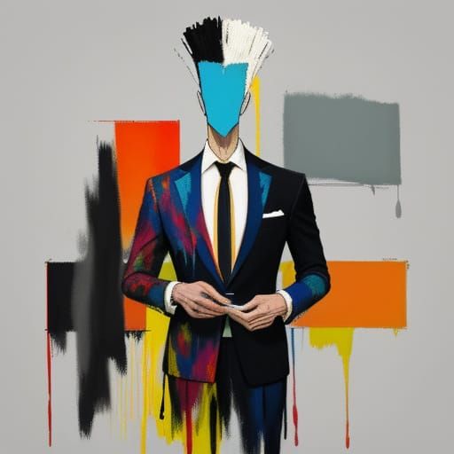 Abstract Expressionism: Pastel Colors and Gestural Brushwork