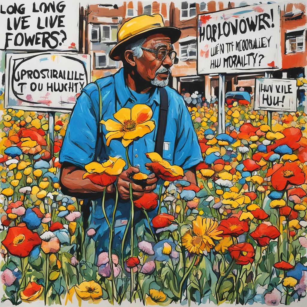 Abstract Realism Protest Comic Poster