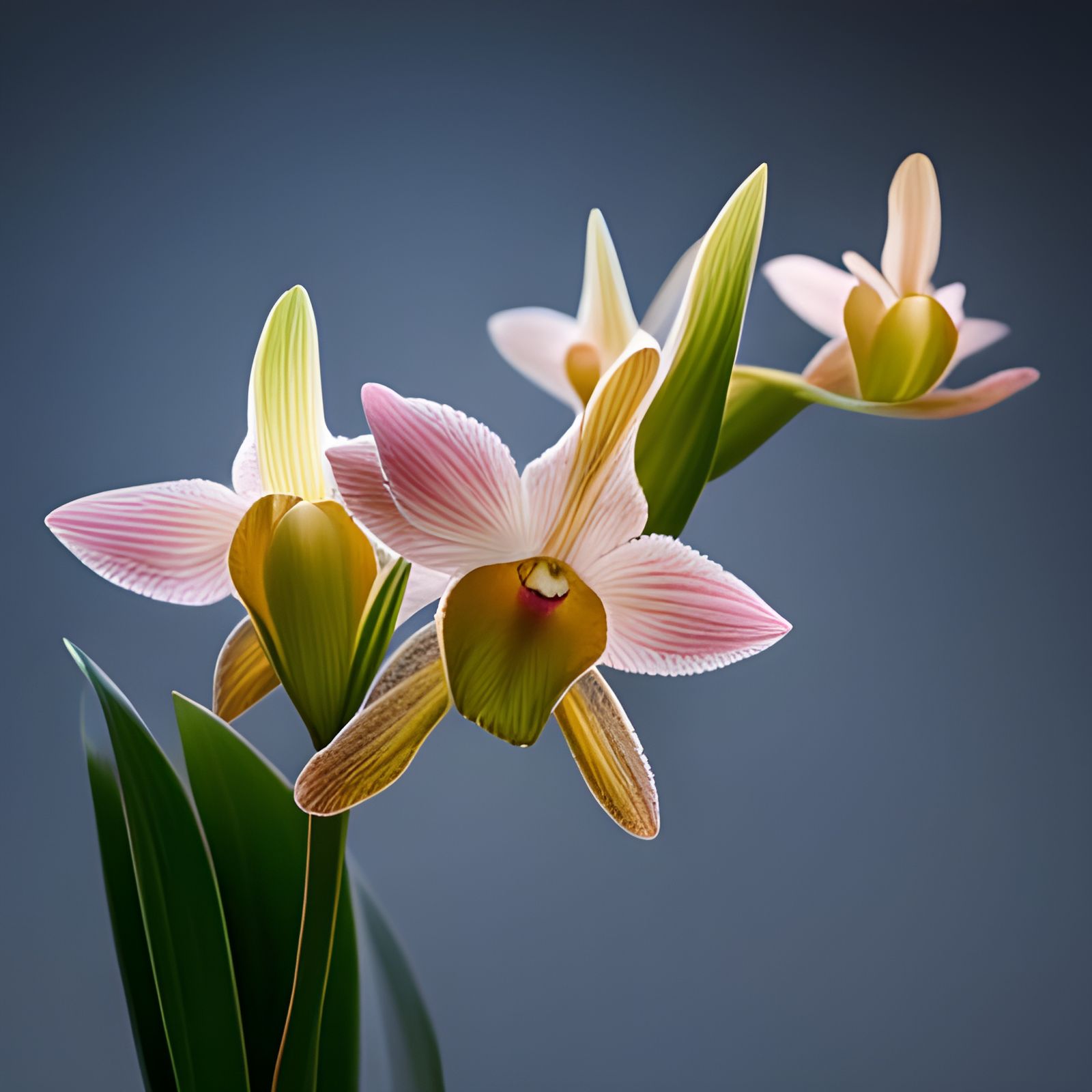 Photorealistic Orchid in Surreal Style