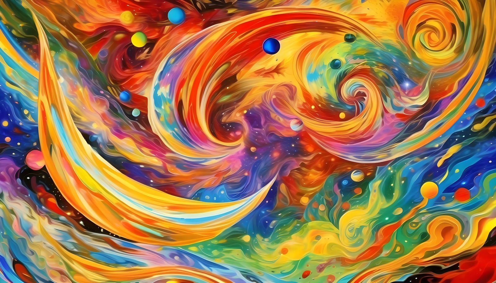 Cosmic Vortex of Stars in Dreamlike Surrealism