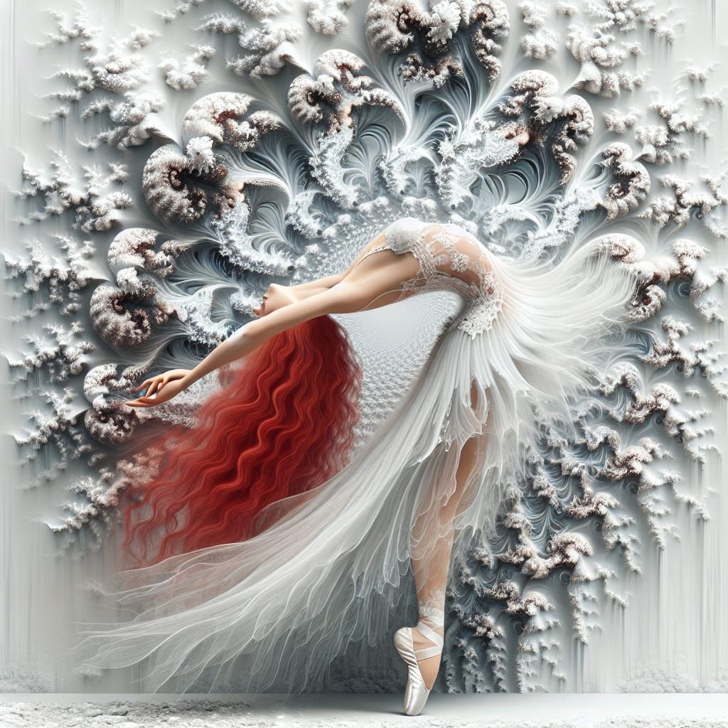 Surreal Ballerina in Fractal Backbend