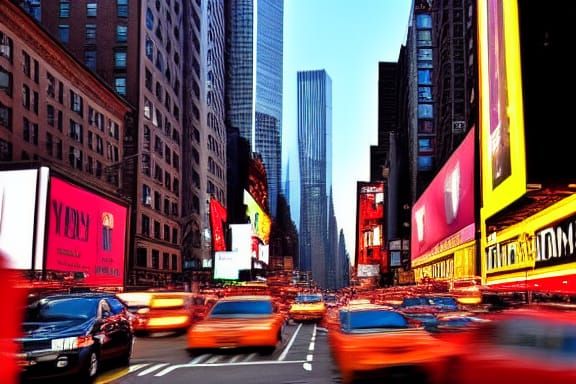New York City Manhattan Streetscape