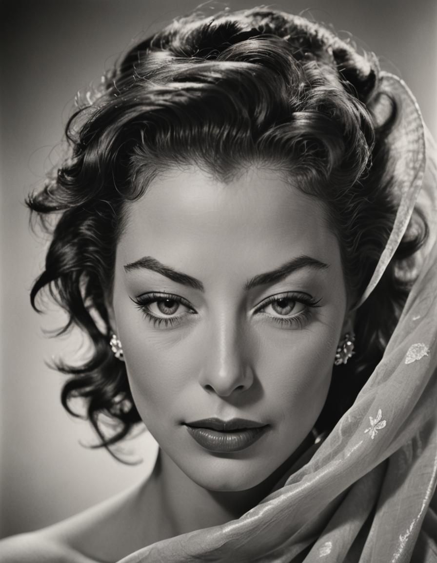 Ava Gardner: Classic Hollywood Glamour Portrait