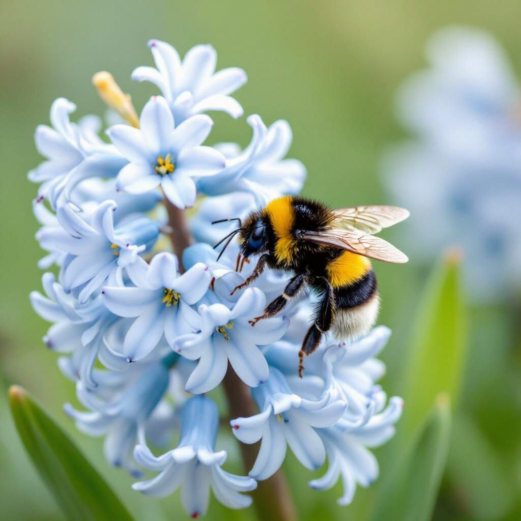 Honey the Bumblebee in the Hyacinth