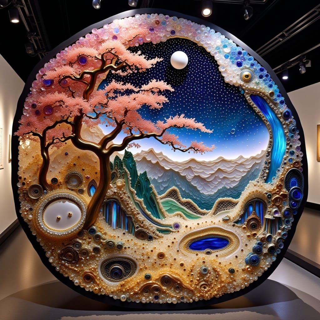 Apollo 11 Moon Landing Replica Made of Spider Webs