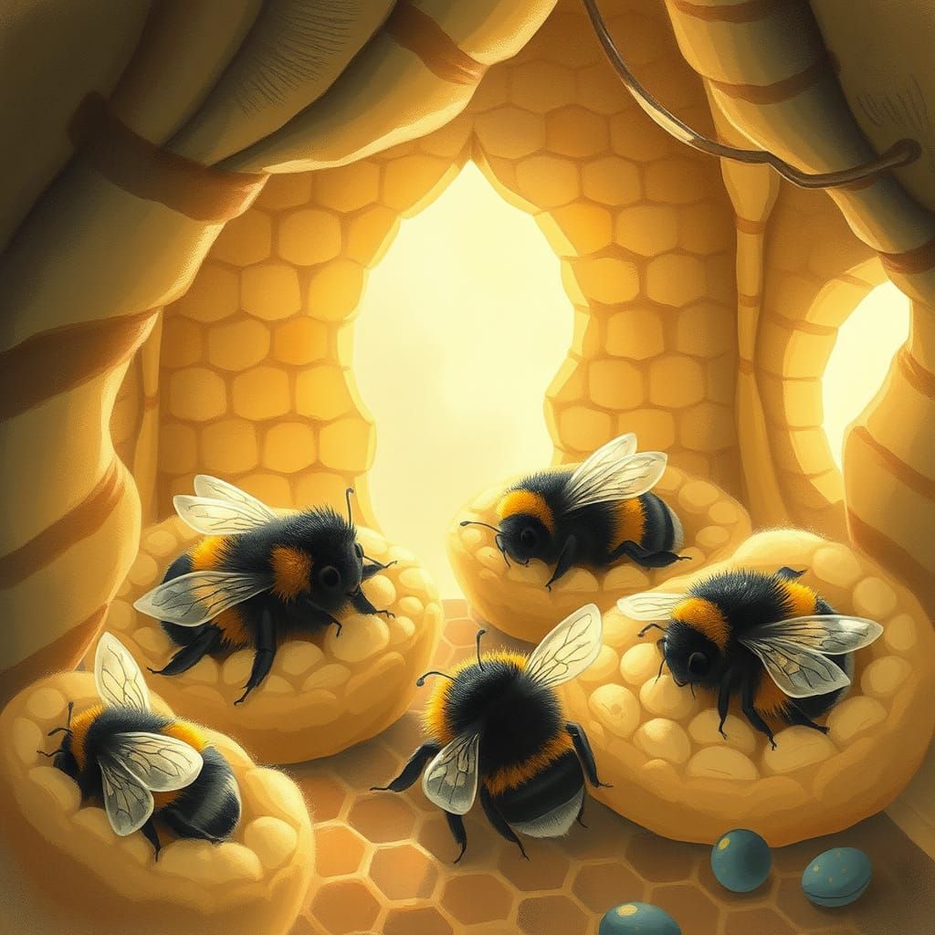 Hive of Sleepy Bumble Bees