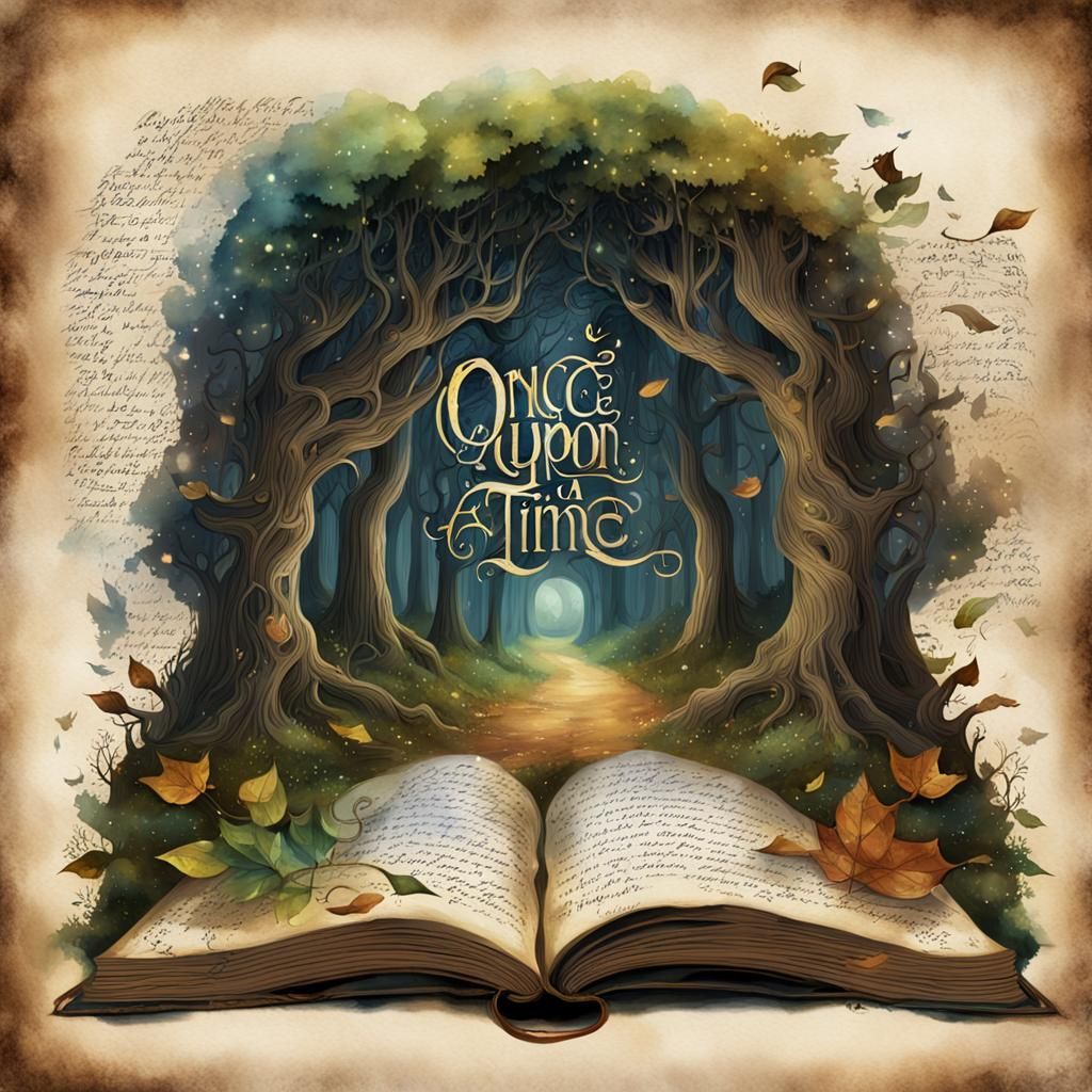 Once Upon A Time: Word Art in a Fairy Tale Book