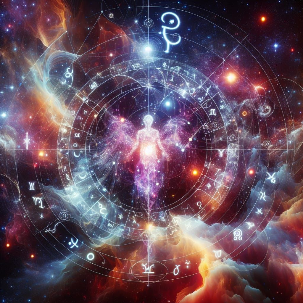 Cosmic Concept Art: Intertwined Astronomical and Astrologica...