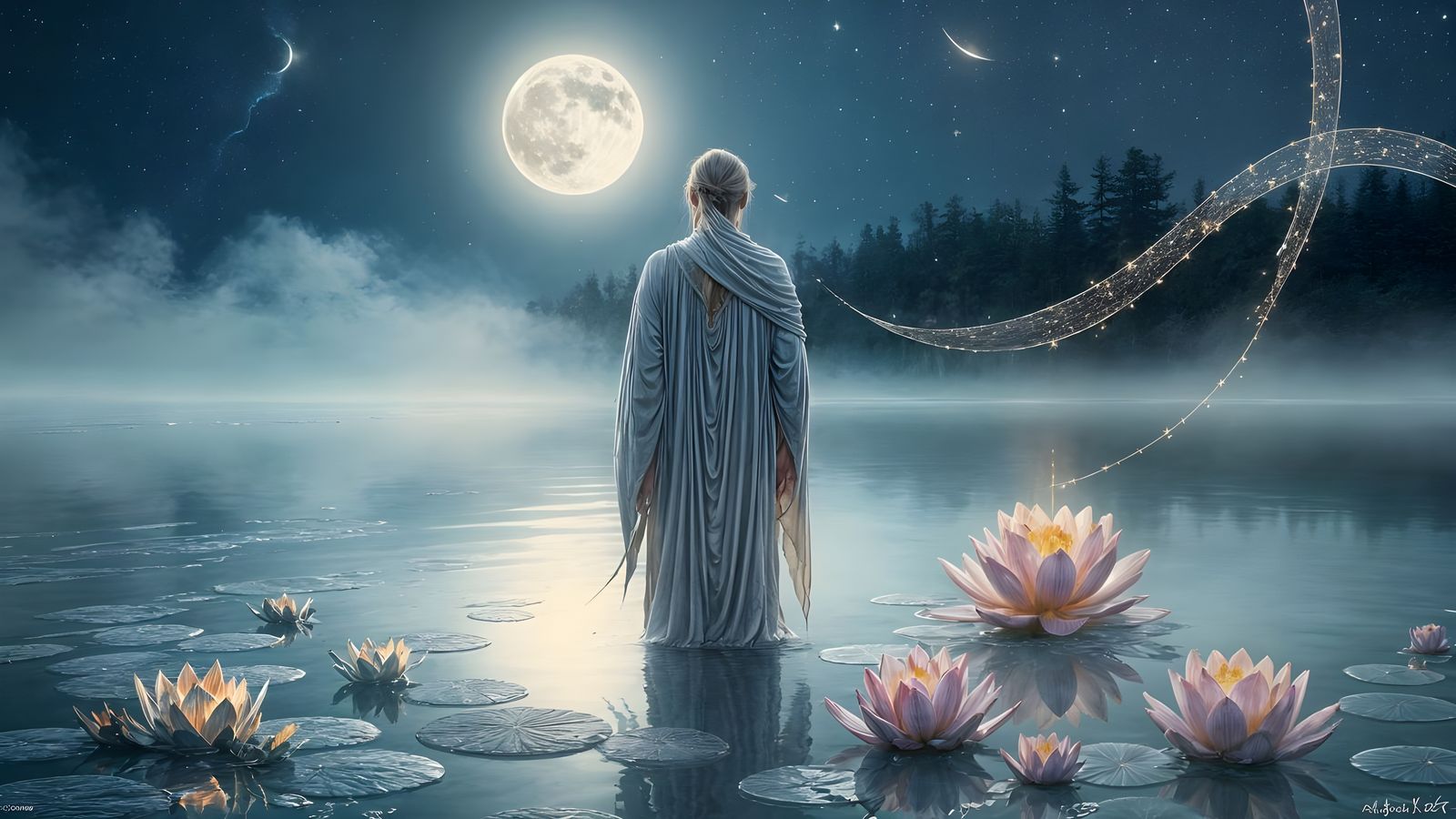 Moonlit Portal: A Hyperdetailed Fantasy Illustration