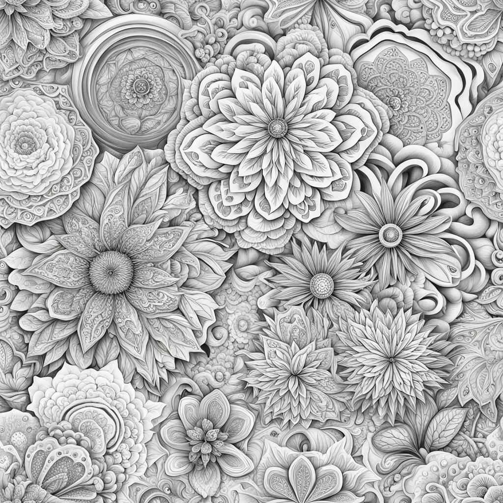 Detailed Realistic Shapes on White Background