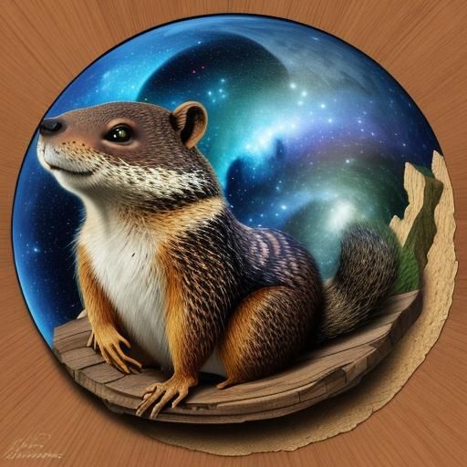 Cosmic Woodchuck: A Holographic Astral Illustration
