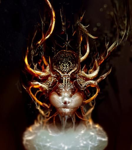 Angelic Alphabet in Dark Fantasy Style