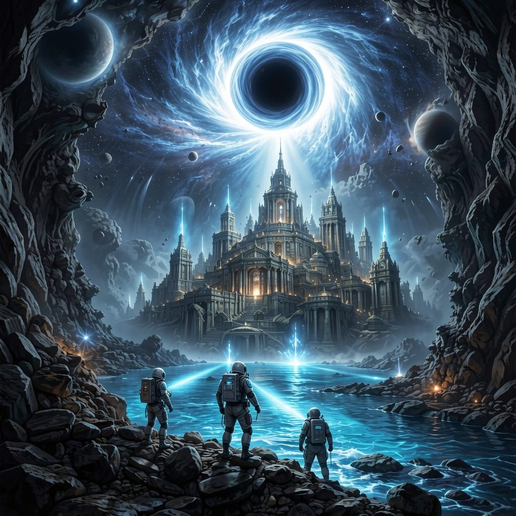 Astronauts Discover Alien Citadel Near Cosmic Vortex